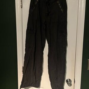 American Eagle Outfitters Grey Wide Leg Cargo Pants